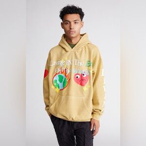 ⭐️ PacSun Living in the End of the World All over Pullover Graphic Hoodie SMALL